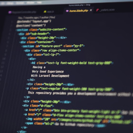 HTML code using Laravel Blade